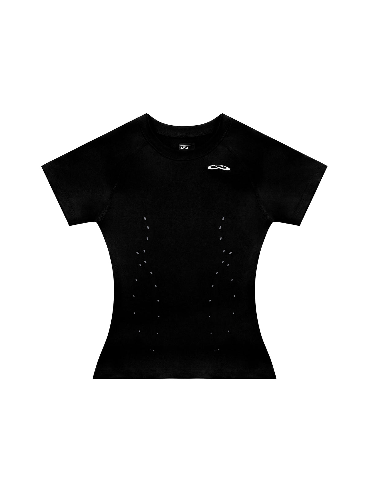 Product photo — Colour: Svartur — Black Stealth Shortsleeve, front view.